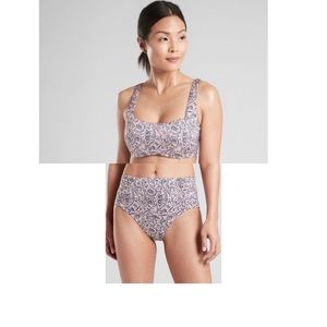 ATHLETA | Aqualuxe Print Swim Bottom XL